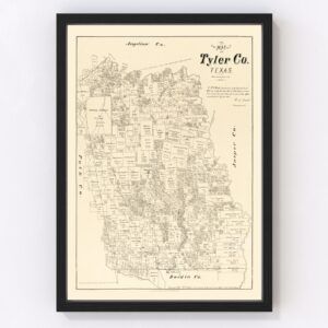 Tyler County Map 1879