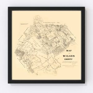 Wilson County Map 1879
