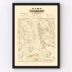 Wise County Map 1870
