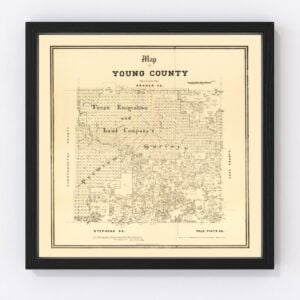 Young County Map 1879