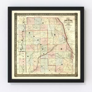 Kane County Map 1851