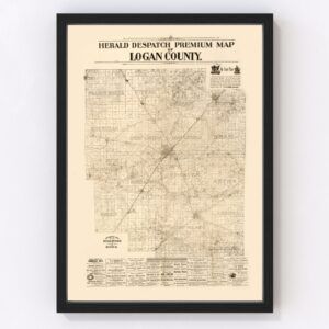 Logan County Map 1893