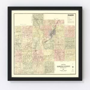 Saginaw County Map 1890