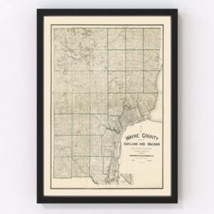 Wayne County Map 1894