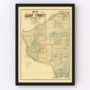Grant County Map 1857