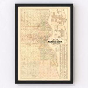 Milwaukee County Map 1893