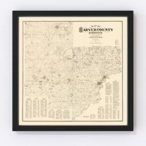 Carver County Map 1880