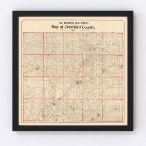 Crawford County Map 1898