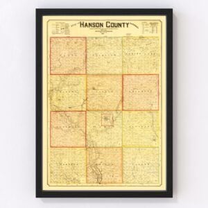 Hanson County Map 1893