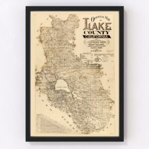 Lake County Map 1892