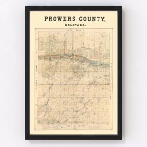 Prowers County Map 1889
