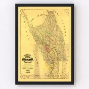 Napa County Map 1876