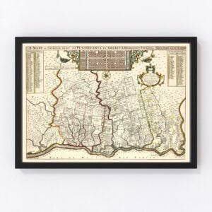 Pennsylvania Map 1687