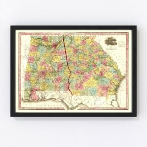 Alabama Map 1853