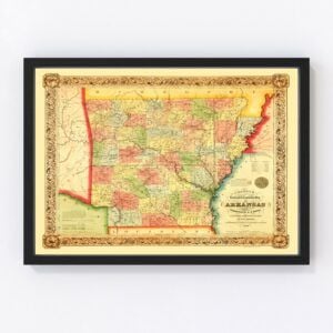 Arkansas Map 1854