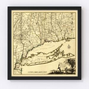 Connecticut Map 1780