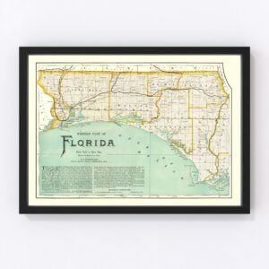 Florida Map 1890