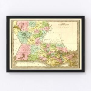 Louisiana Map 1848