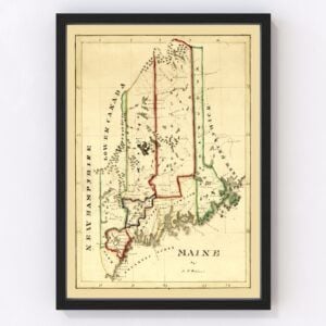 Maine Map 1820
