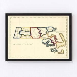 Massachusetts Map 1820