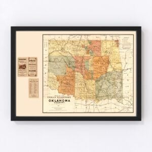 Oklahoma Map 1889