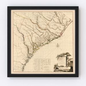 South Carolina Map 1780