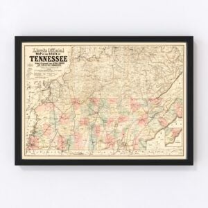 Tennessee Map 1862