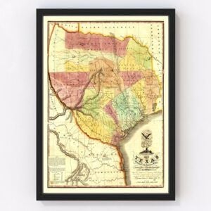 Texas Map 1837