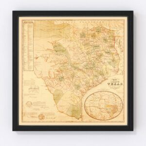 Texas Map 1853