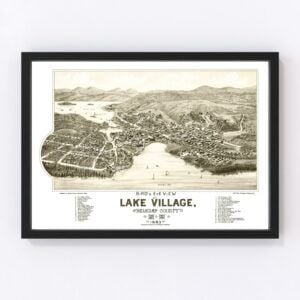 Lake Village Map 1883