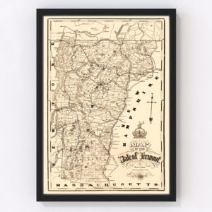 Vermont Map 1890
