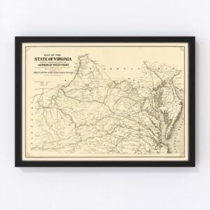 Virginia Map 1875