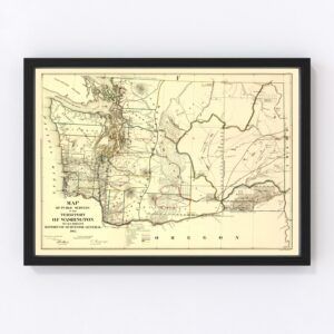 Washington Map 1866
