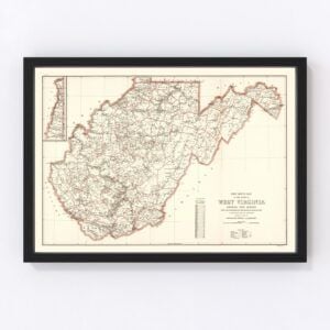 West Virginia Map 1918