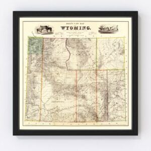 Wyoming Map 1883