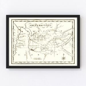 North Carolina Tennessee Virginia South Carolina Map 1795