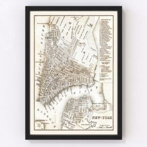 New York City Map 1837