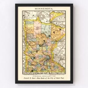 Minnesota Map 1884