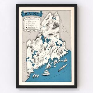 Maine Map 1931