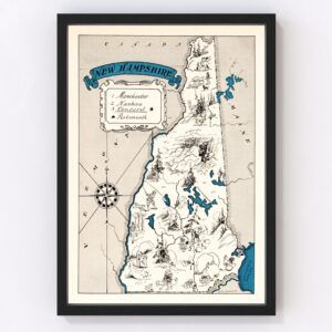 New Hampshire Map 1931