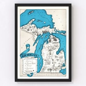 Michigan Map 1931