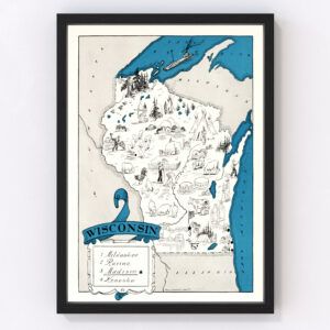 Wisconsin Map 1931