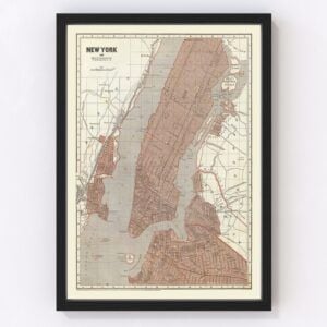 New York City Map 1845