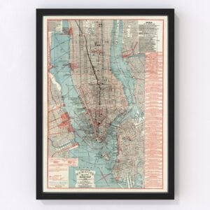 New York City Map 1880