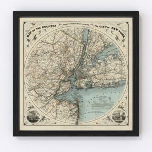 New York City Map 1891