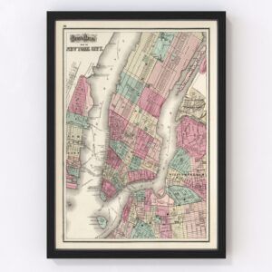 New York City Map 1873