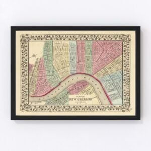 New Orleans Map 1870