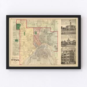 St. Paul Map 1874