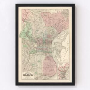 Philadelphia Map 1886