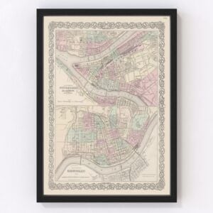 Pittsburgh Map 1886